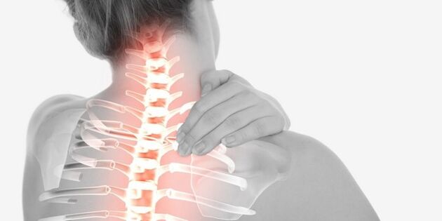 Douleur au cou due à l'ostéochondrose